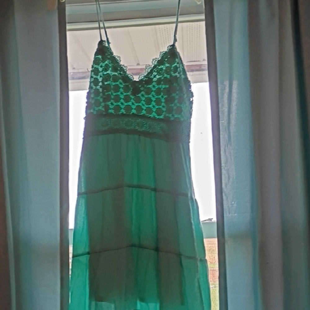 Lace Spaghetti Strap Summer Dress